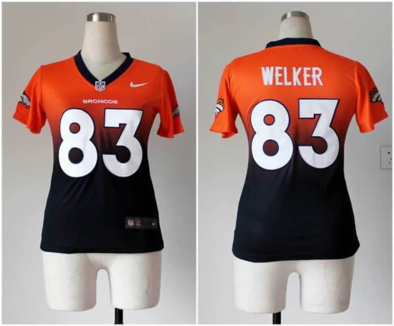 Nike Broncos 83 Welker Fadeaway Elite Drift II Women Jersey