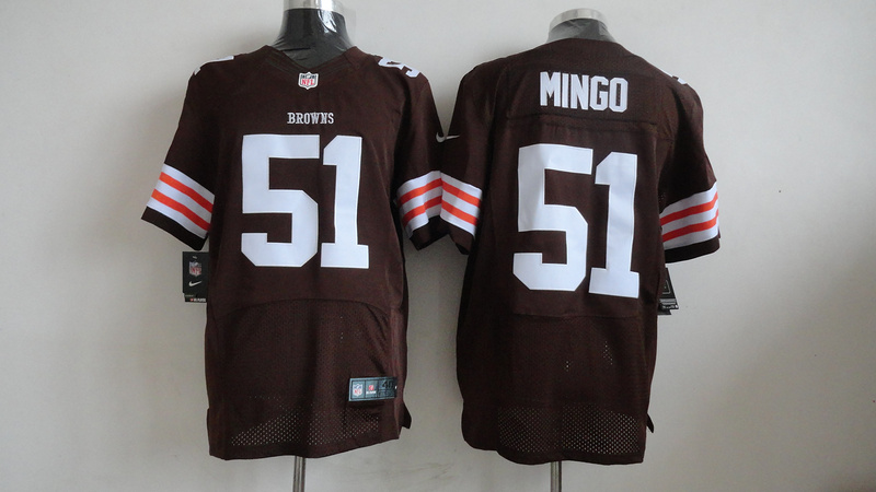 Nike Browns 51 Mingo Brown Elite Jerseys