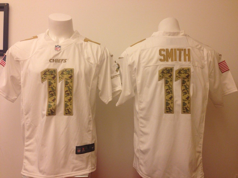 Nike Chiefs 11 Smith Salute to Service Game Jersey