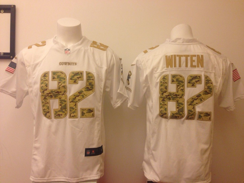 Nike Cowboys 82 Witten Salute to Service Game Jersey