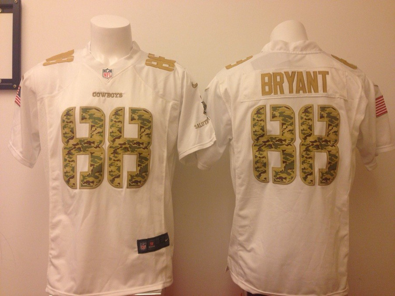 Nike Cowboys 88 Bryant Salute to Service Game Jersey