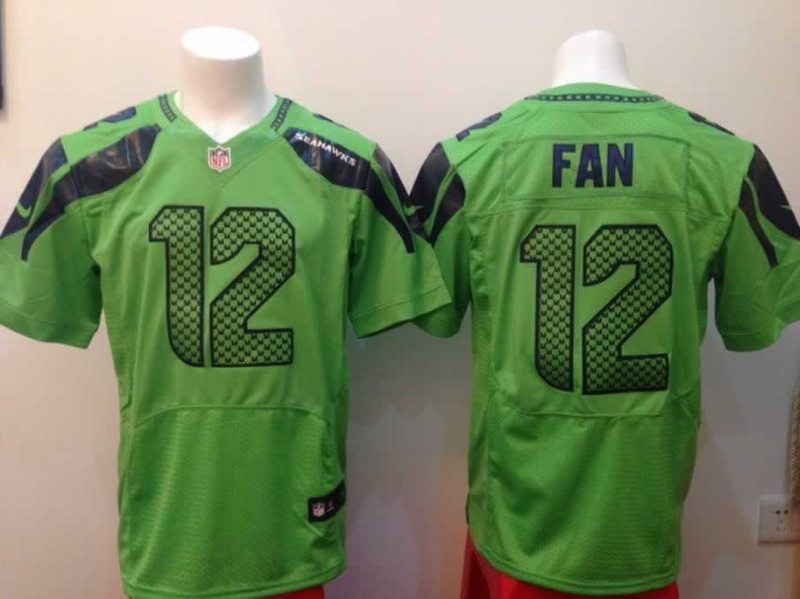 Nike Seahawks 12 Fan Green Elite Jerseys