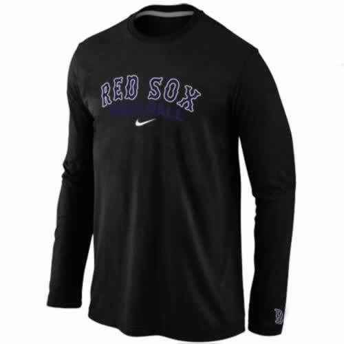 Boston Red Sox Long Sleeve T-Shirt Black