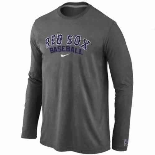 Boston Red Sox Long Sleeve T-Shirt D.Grey