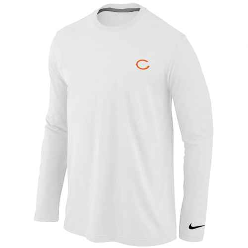 Chicago Bears Logo Long Sleeve T-Shirt White