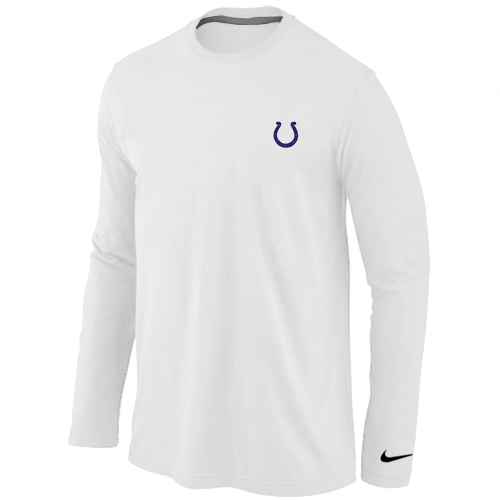 Indianapolis Colts Logo Long Sleeve T-Shirt White