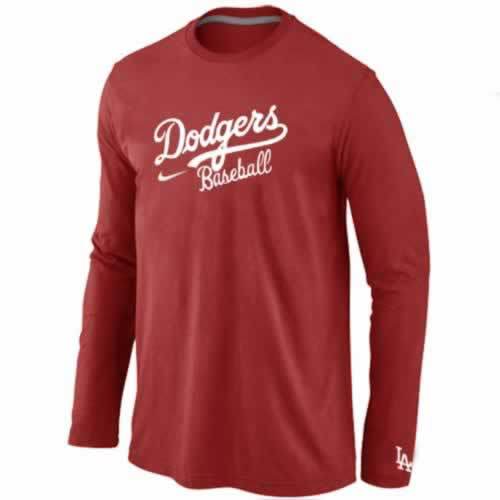 Los Angeles Dodgers Long Sleeve T-Shirt RED