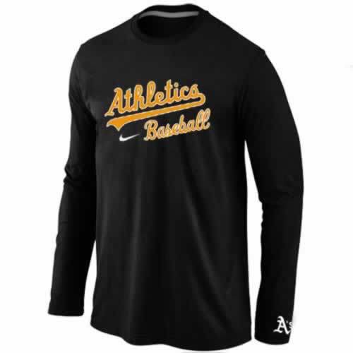 Oakland Athletics Long Sleeve T-Shirt Black