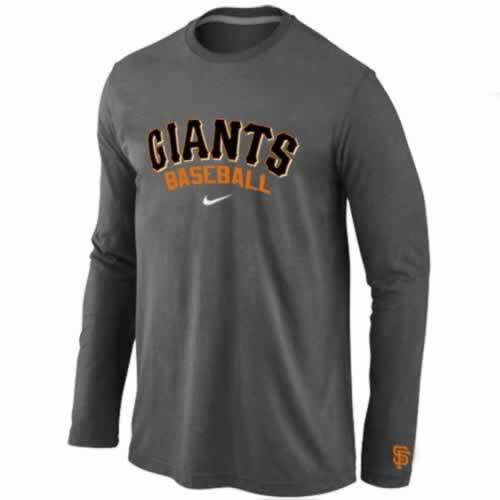 San Francisco Giants Long Sleeve T-Shirt D.Grey