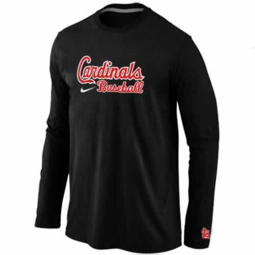 St.Louis Cardinals Long Sleeve T-Shirt Black