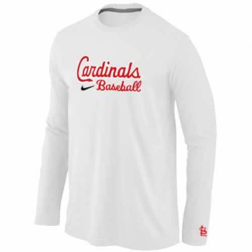 St.Louis Cardinals Long Sleeve T-Shirt White