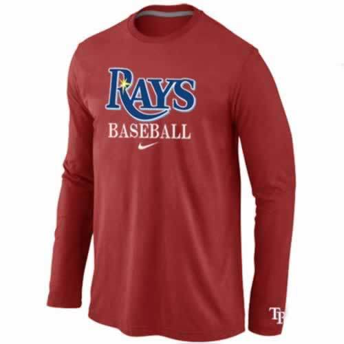Tampa Bay Rays Long Sleeve T-Shirt RED