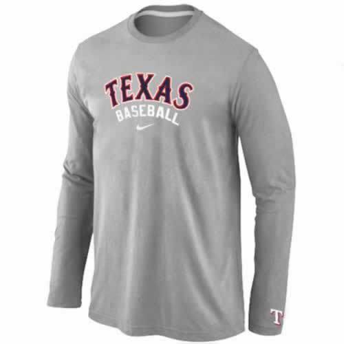 Texas Rangers Long Sleeve T-Shirt Grey
