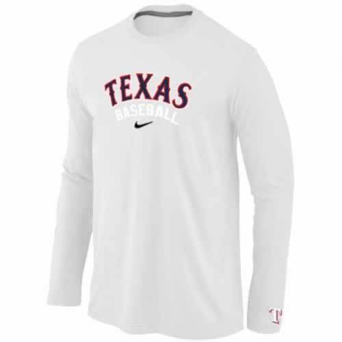 Texas Rangers Long Sleeve T-Shirt White