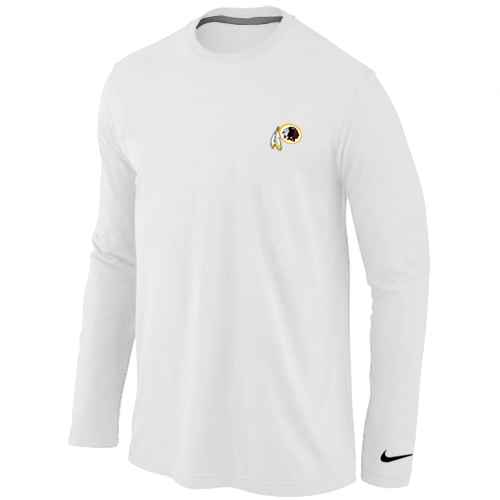 Washington Redskins Sideline Legend Authentic Long Sleeve T-Shirt Logo White