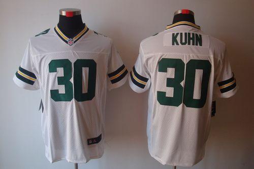 Nike Packers 30 Kuhn White Elite Jerseys