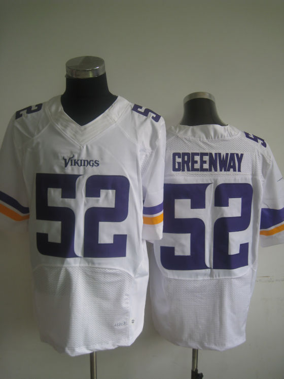 Nike Vikings 52 Greenway White Elite Jerseys