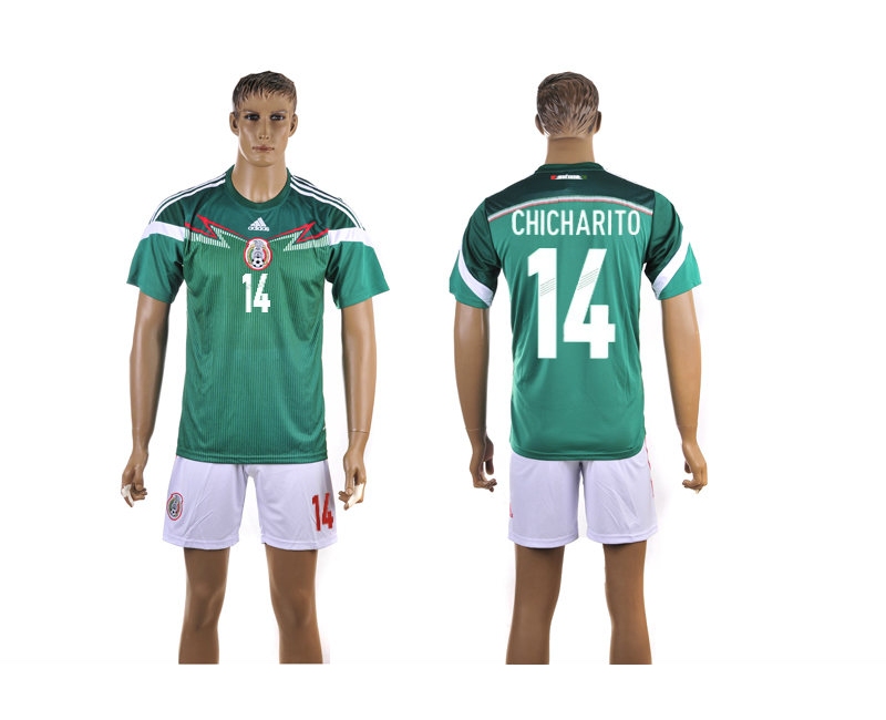 2013-14 Mexico 14 Chicharito Home Jerseys