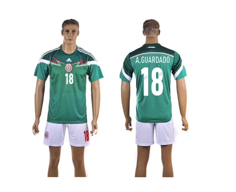 2013-14 Mexico 18 A.Guardado Home Jerseys
