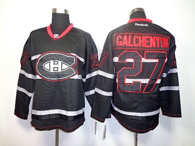 Canadiens 27 Galchenyun Black ice Jerseys
