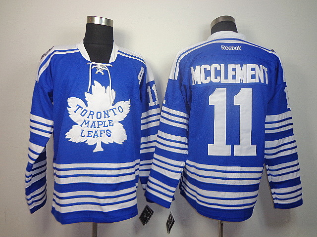 Maple Leafs 11 Mcclement Blue winter classic Jerseys