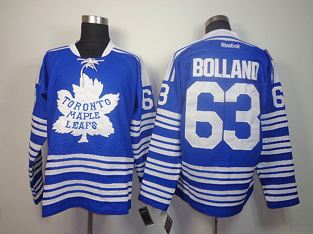 Maple Leafs 63 Bolland Blue winter classic Jerseys