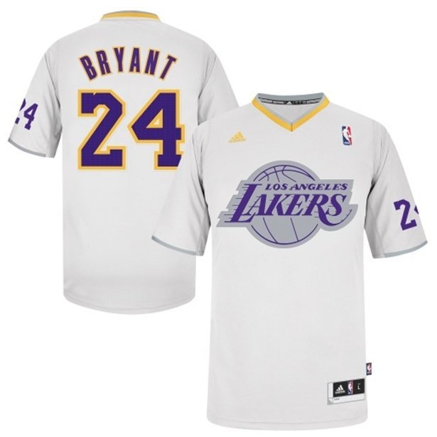 Lakers 24 Bryant White Christmas Edition Jerseys