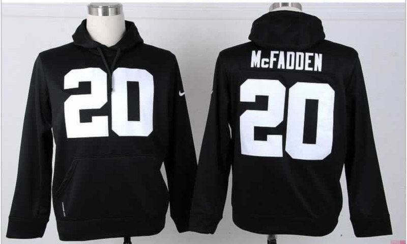 Nike Raiders 20 McFadden Black Pullover Hoodie - Click Image to Close