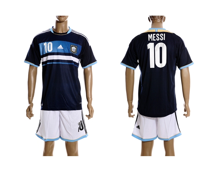 2013-14 Argentina 10 Messi Away Jerseys