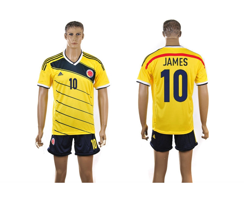 2013-14 Colombia 10 James Home Jerseys