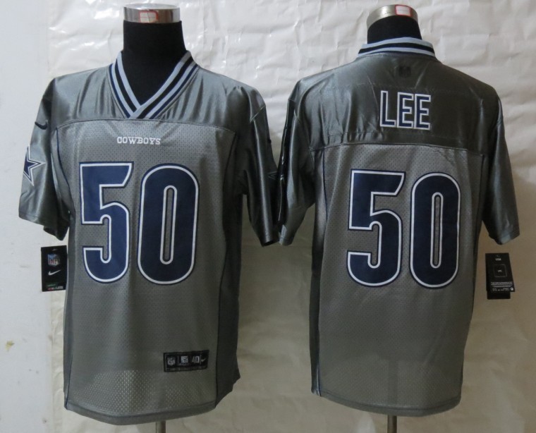 Nike Cowboys 50 Lee Grey Vapor Elite Jerseys