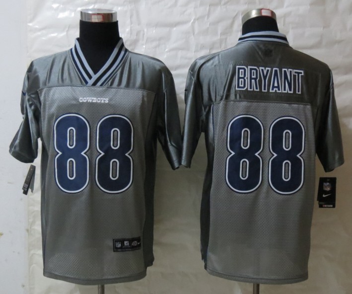 Nike Cowboys 88 Bryant Grey Vapor Elite Jerseys