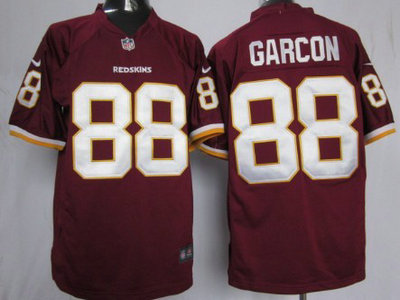 Nike Washington Redskins 88 Pierre Garcon Red Game Jersey - Click Image to Close