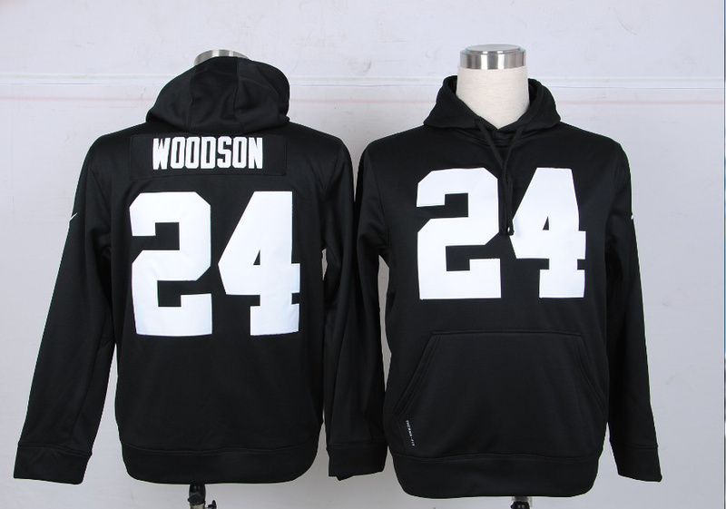 Nike Raiders 24 Woodson Black Pullover Hoodie