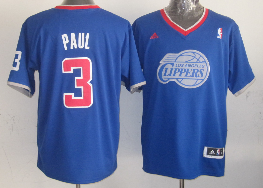Clippers 3 Paul Blue Christmas Edition Jerseys
