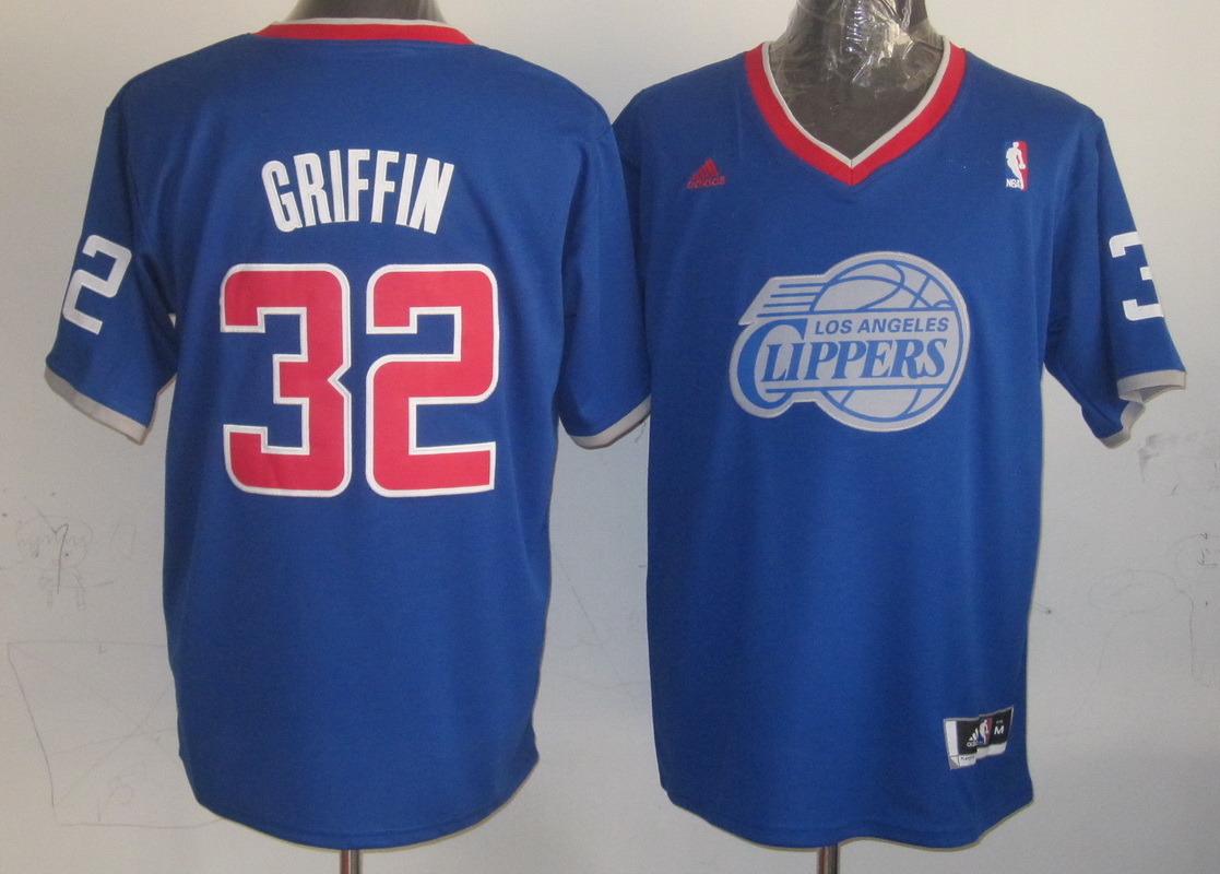 Clippers 32 Griffin Blue Christmas Edition Jerseys
