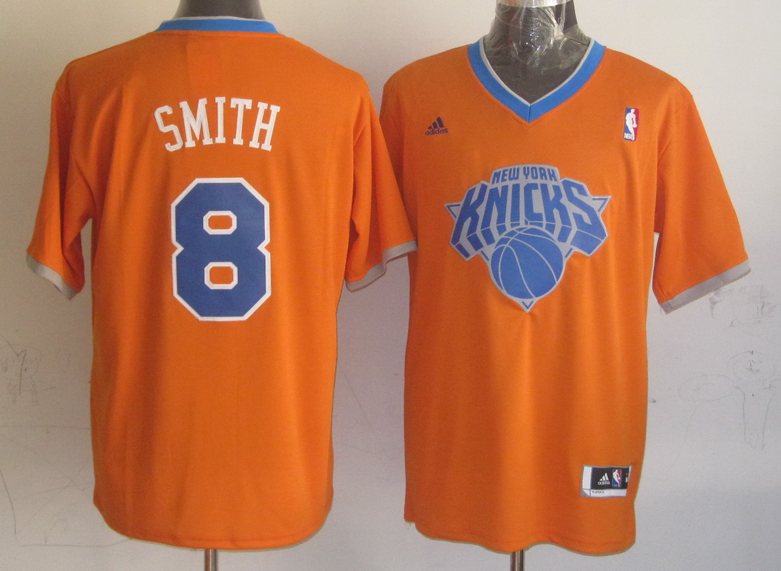 Knicks 8 Smith Orange Christmas Edition Jerseys