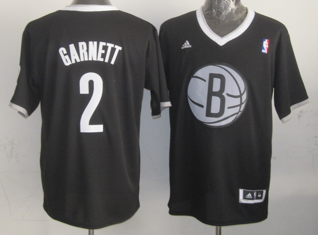 Nets 2 Garnett Black Christmas Edition Jerseys