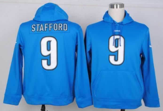 Nike Lions 9 Stafford Blue Pullover Hoodies