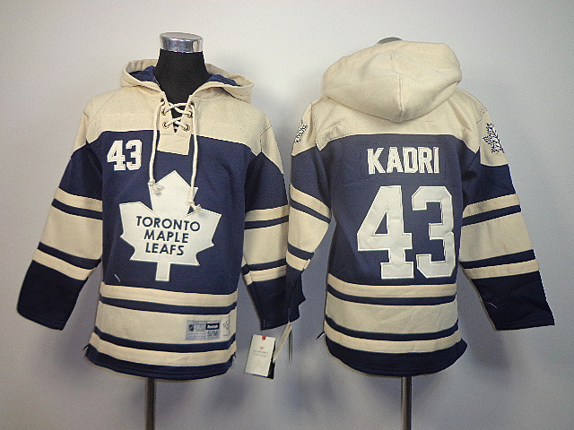 Maple Leafs 43 Kadri Blue Youth Hooded Jersey - Click Image to Close