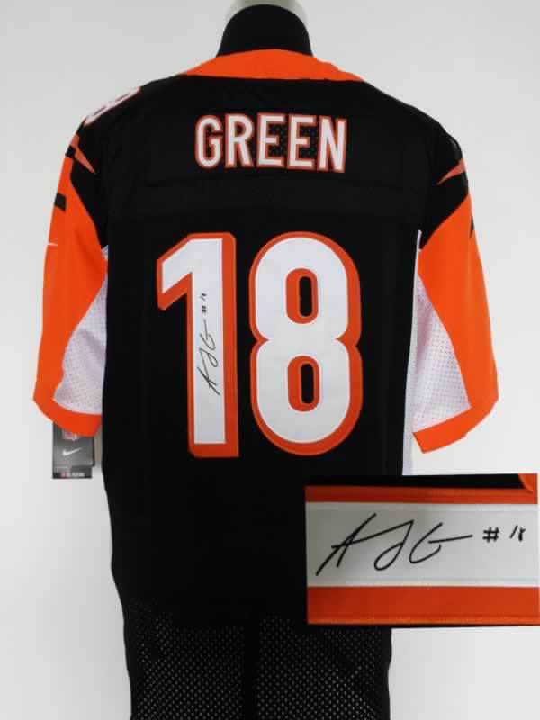 Nike Bengals 18 Green Black Signature Edition Elite Jerseys