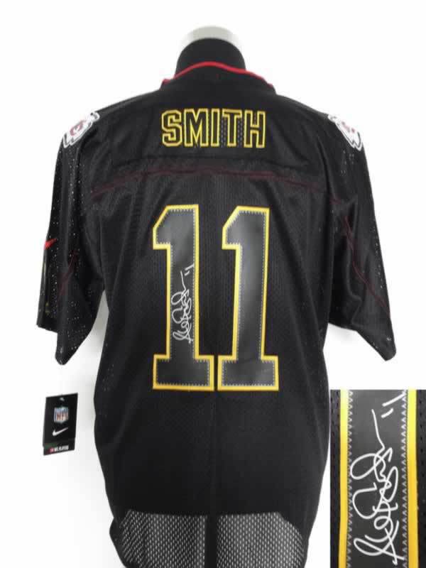 Nike Chiefs 11 Smith Lights Out Black Signature Edition Elite Jerseys