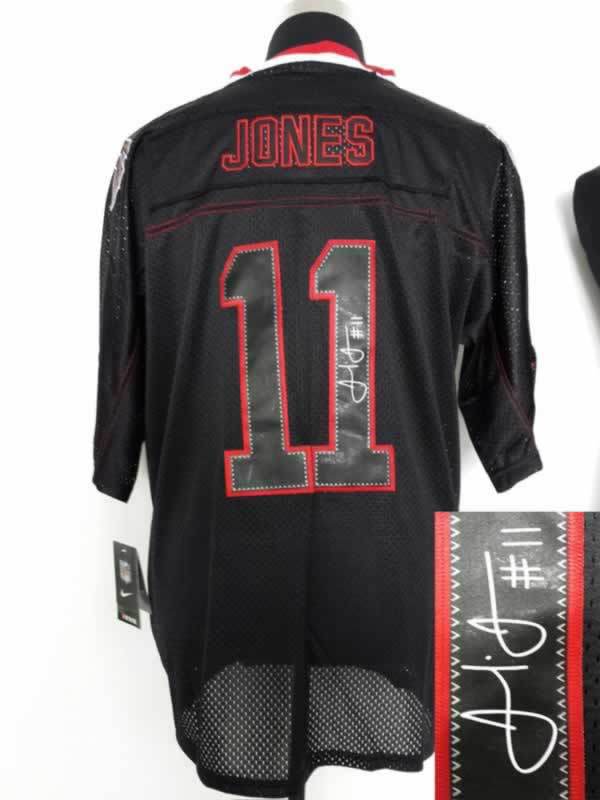 Nike Falcons 11 Jones Lights Out Black Signature Edition Elite Jerseys