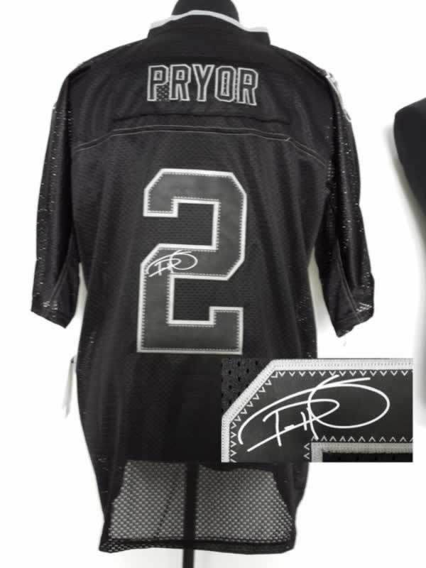 Nike Raiders 2 Pryor Lights Out Black Signature Edition Elite Jerseys