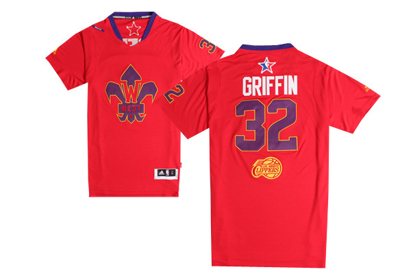 2014 All Star West 32 Griffin Red Swingman Jerseys