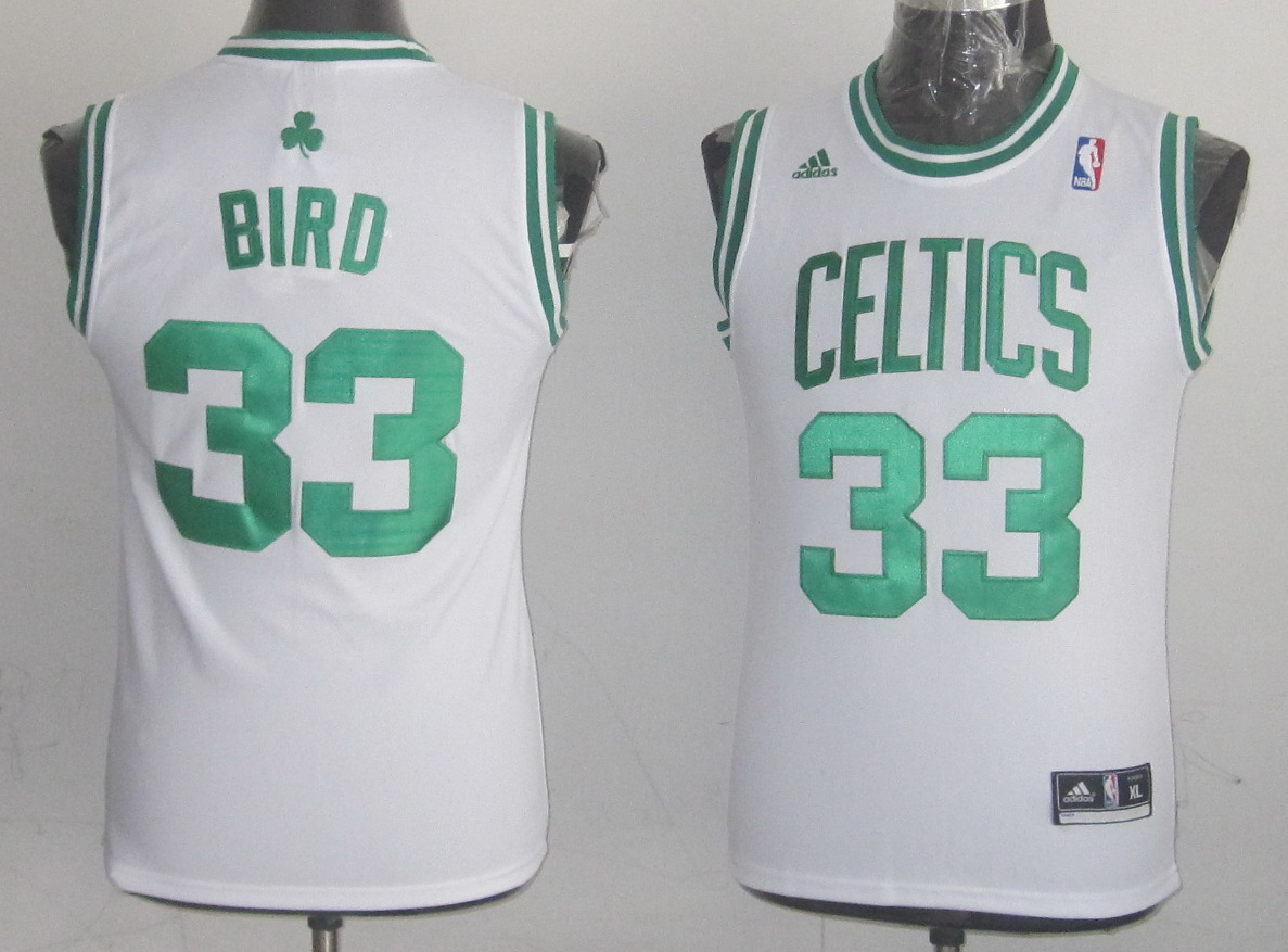 Celtics 33 Bird White New Revolution 30 Women Jersey - Click Image to Close