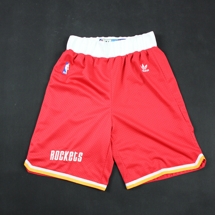 Rockets Red Hardwood Classics Shorts