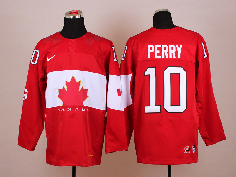 Canada 10 Perry Red 2014 Olympics Jerseys