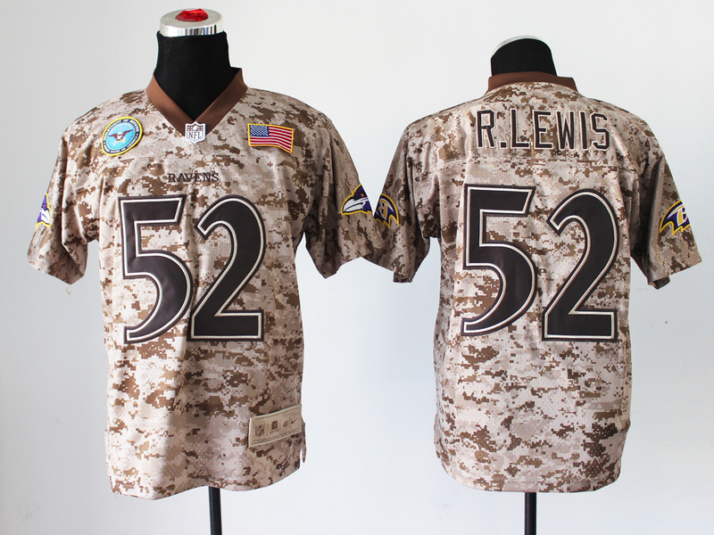 Nike Ravens 52 R.Lewis US Marine Corps Camo Elite With Flag Patch Jerseys Nike Ravens 52 R.Lewis US Marine Corps Camo Elite With Flag Patch Jerseys