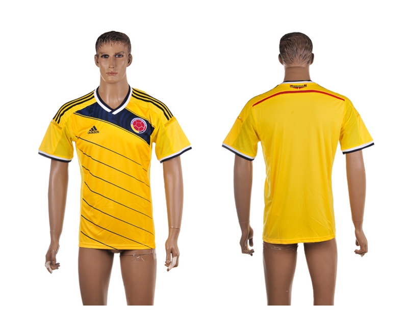 2014 World Cup Colombia Home Thailand Jerseys